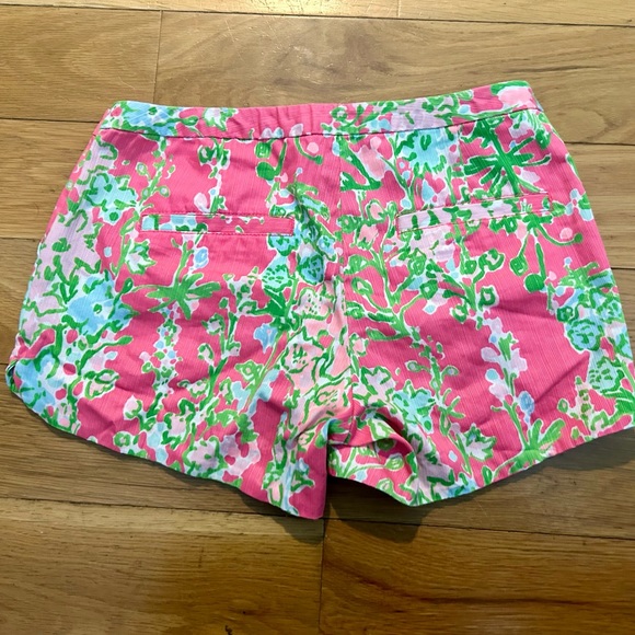 Lilly Pulitzer Adie Short Women's 0 - Southern Charm Floral Pink Green - Picture 2 of 7